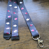 Midnight Flying Books Lanyard