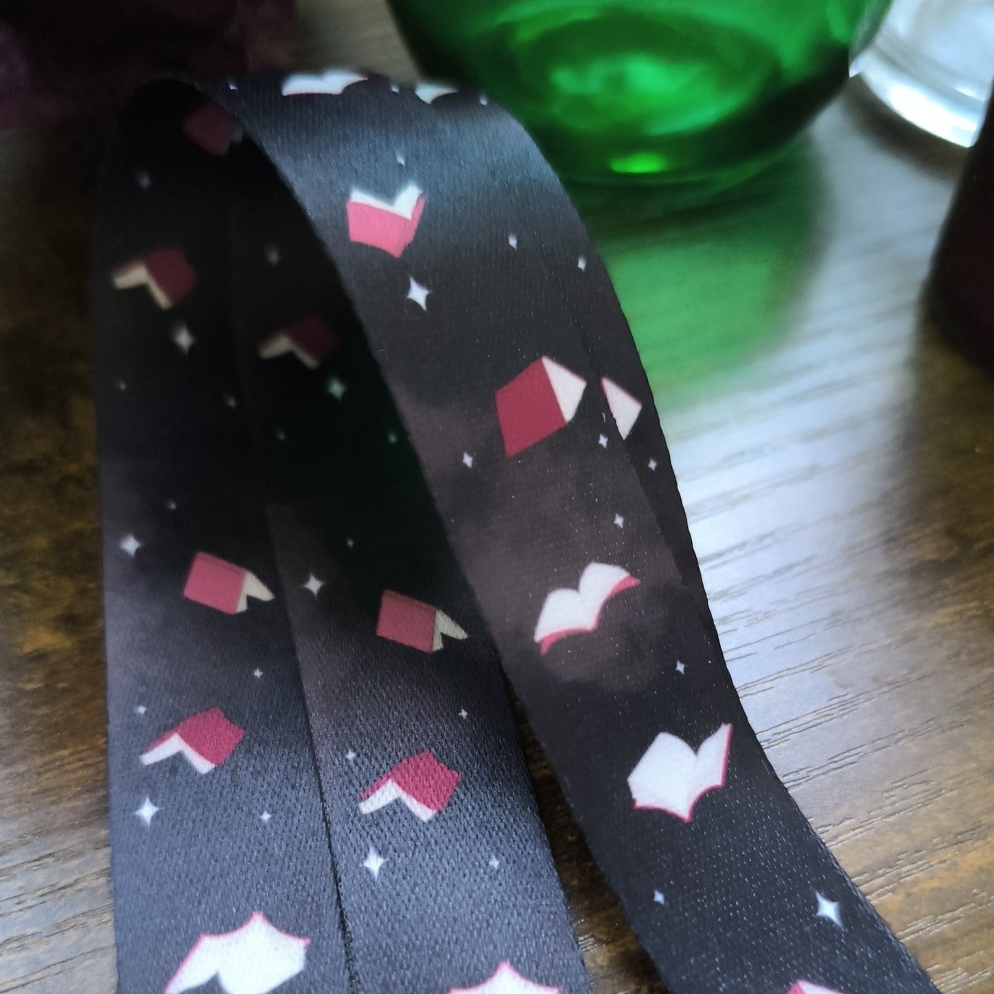 Midnight Flying Books Lanyard
