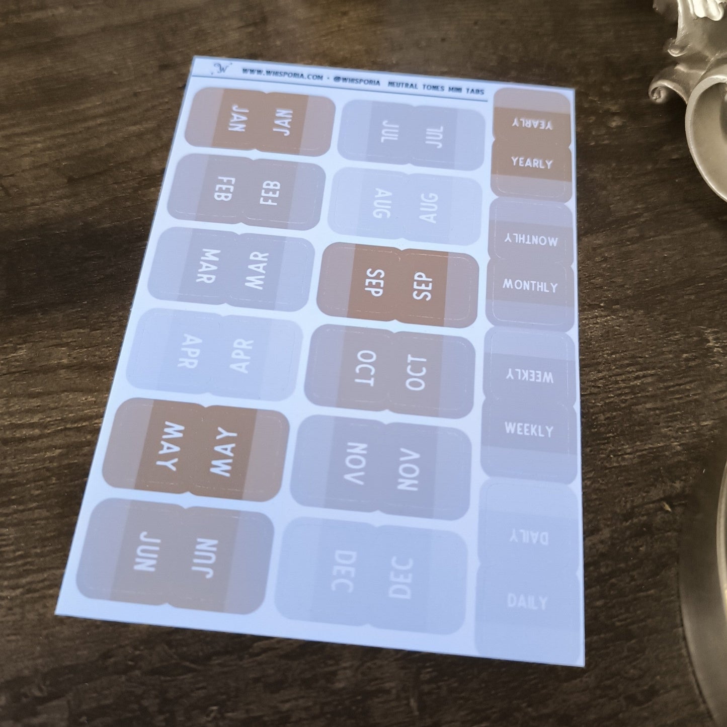 Neutral Tones Mini Tabs