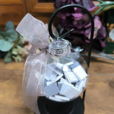 Book-Filled Bauble - Greys