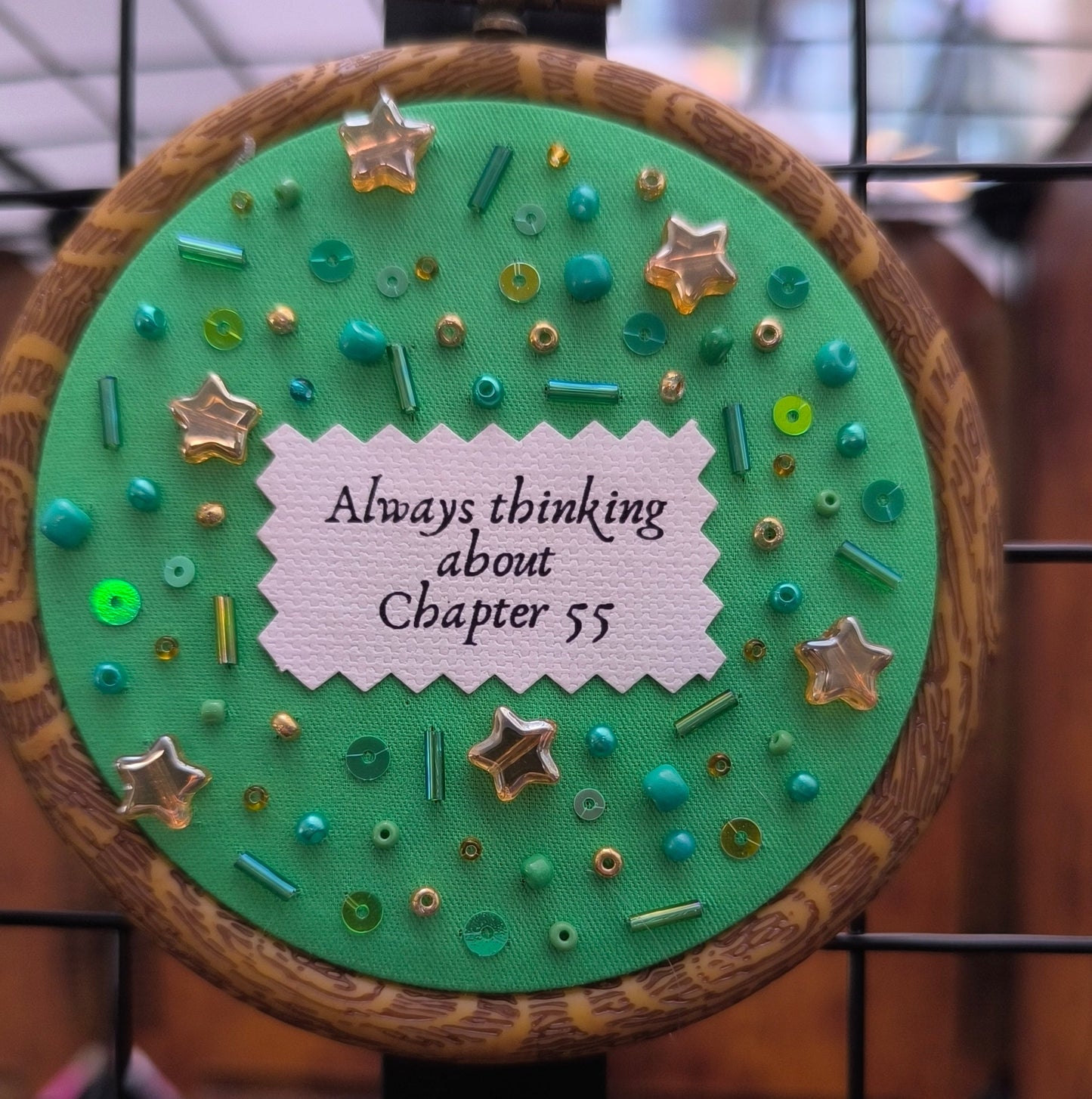 Thinking About Chapter 55 Green Decorative Hoop
