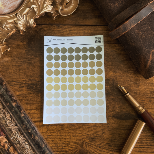 Morning Coastline Gradient Dots Small Vinyl Sticker Sheet