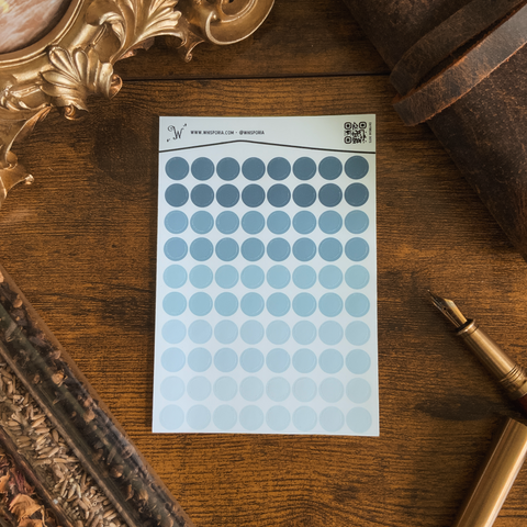 Daybreak Gradient Dots Small Vinyl Sticker Sheet