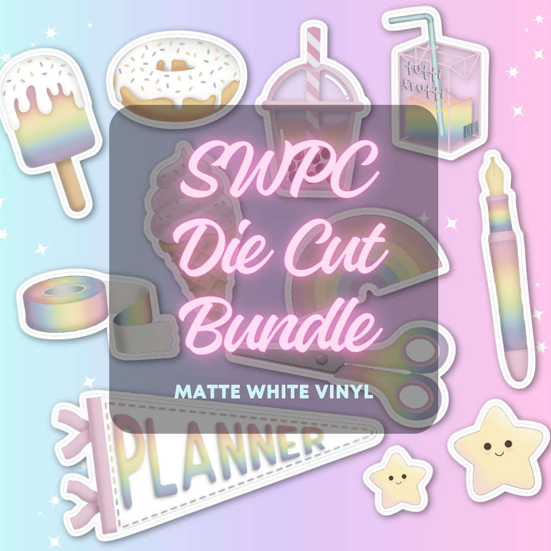 SWPC Die Cut Sticker Bundle (Matte White Sticker Paper)