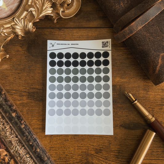 Witchcraft Gradient Dots Small Vinyl Sticker Sheet
