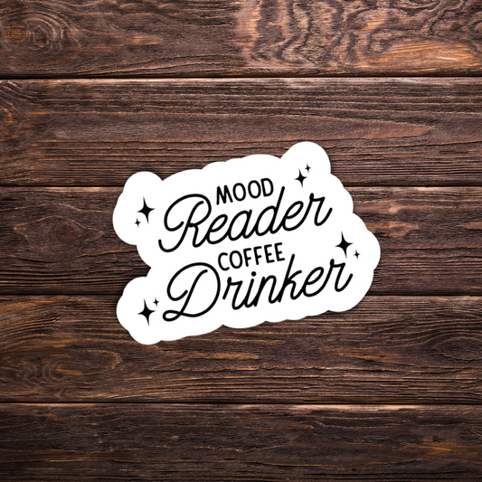 Mood Reader Coffee Drinker Sticker