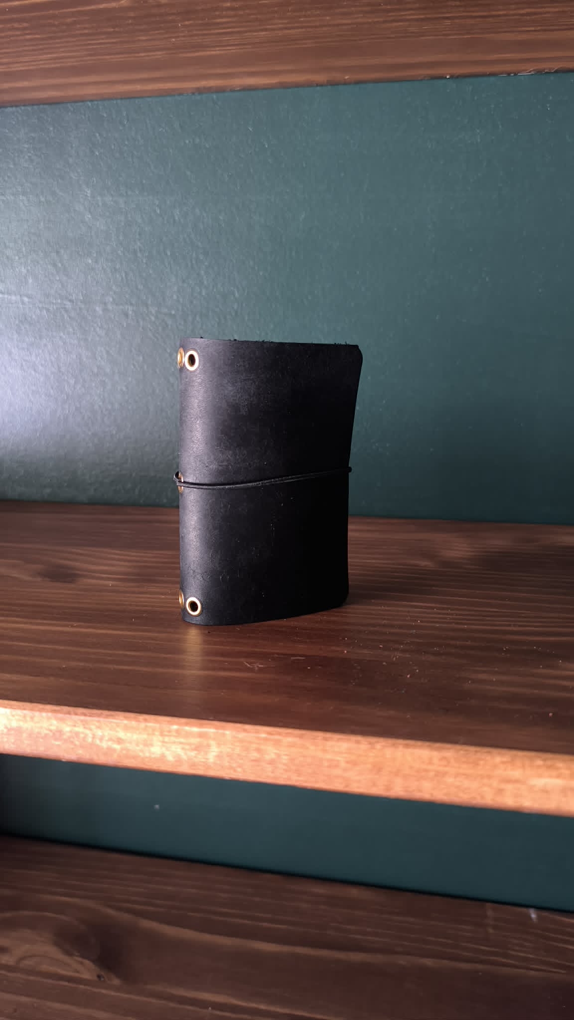 Obsidian Card Leather Journal Cover
