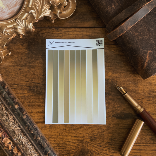 Morning Coastline Skinny Strips Small Vinyl Sticker Sheet