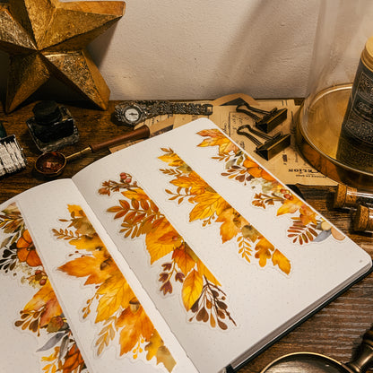 Autumn Harvest Edge Transparent Stickers