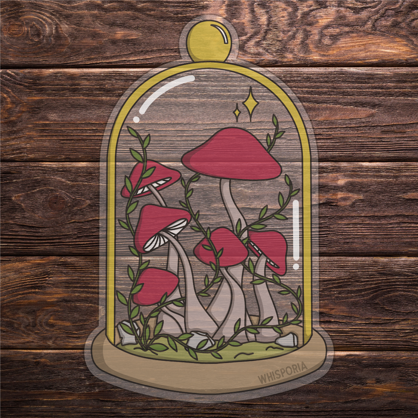 Mushroom Jar Sticker
