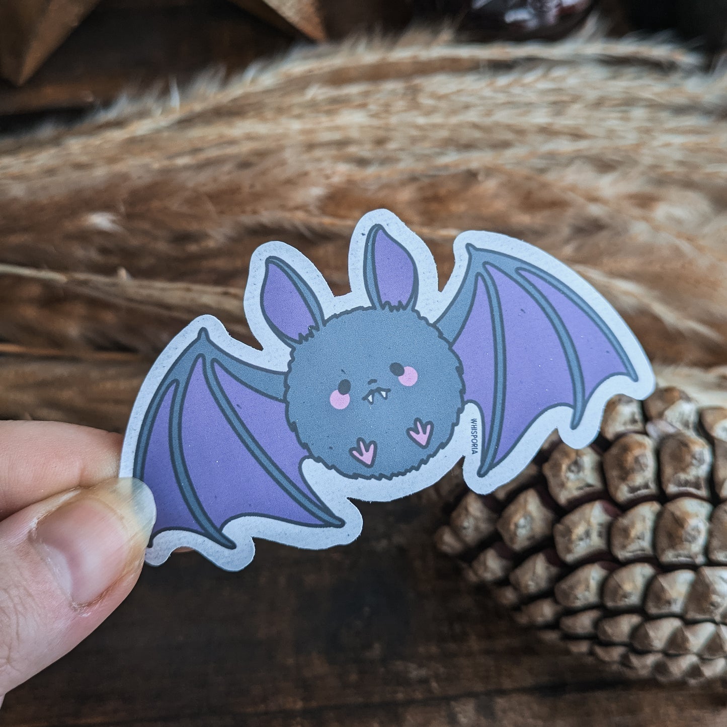 Cute Halloween Bat Die Cut Vinyl Sticker