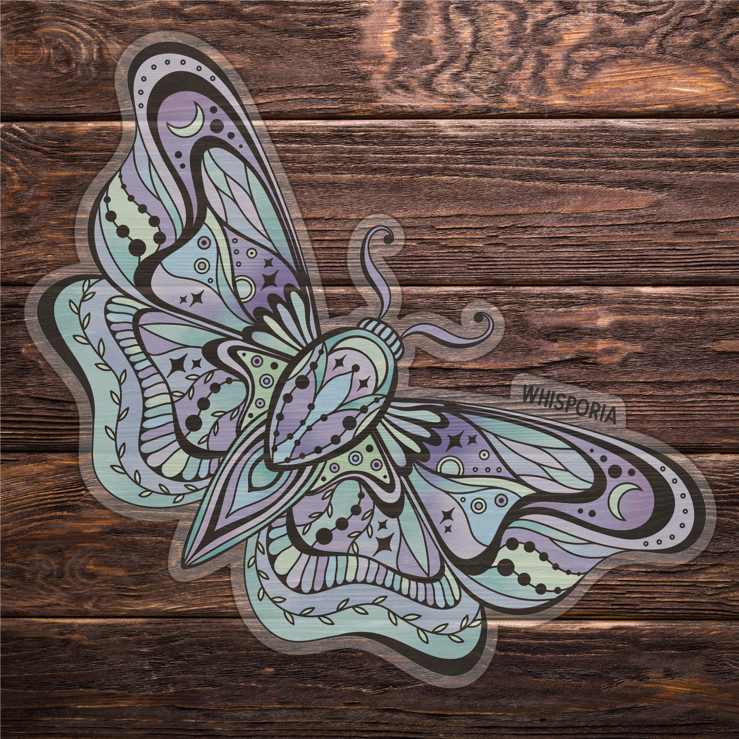 Ornate Moth Sticker