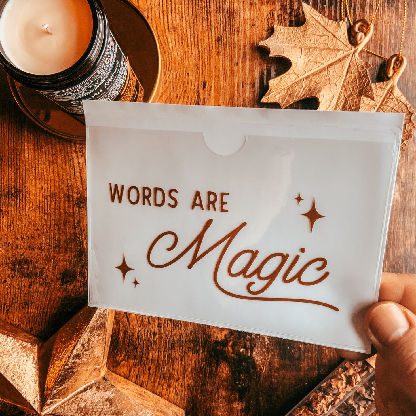 Words are Magic Large Sticker Pocket