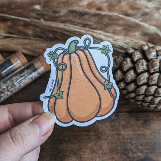 Halloween Pumpkin Die Cut Vinyl Sticker