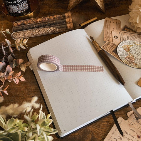 Vintage Posie Plaid 15mm Washi