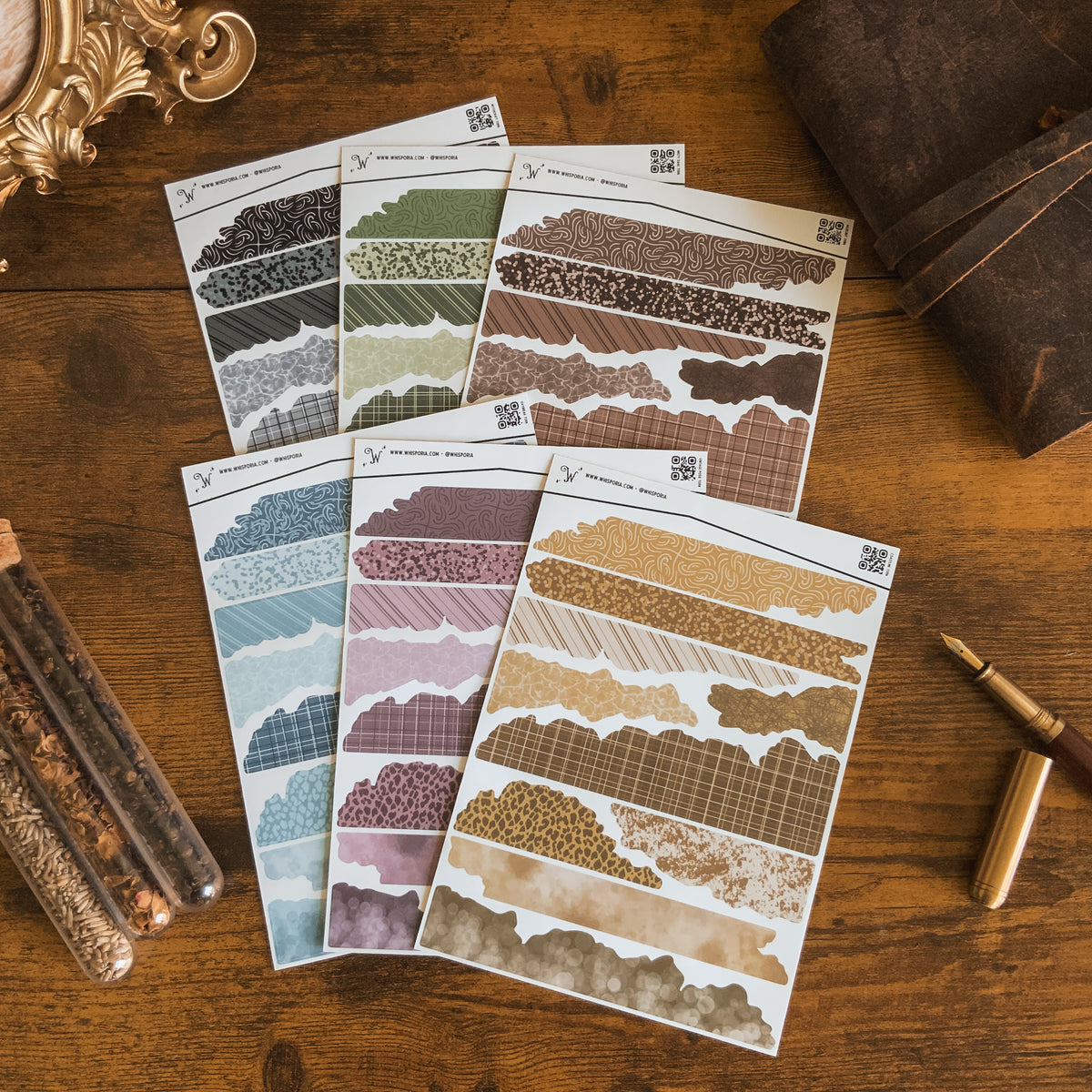 Torn Edges Large Vinyl Sticker Sheet Bundle