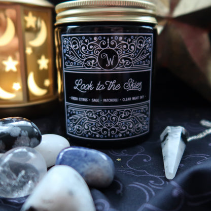 Look to the Skies Candle - Citrus, Sage & Patchouli Candle