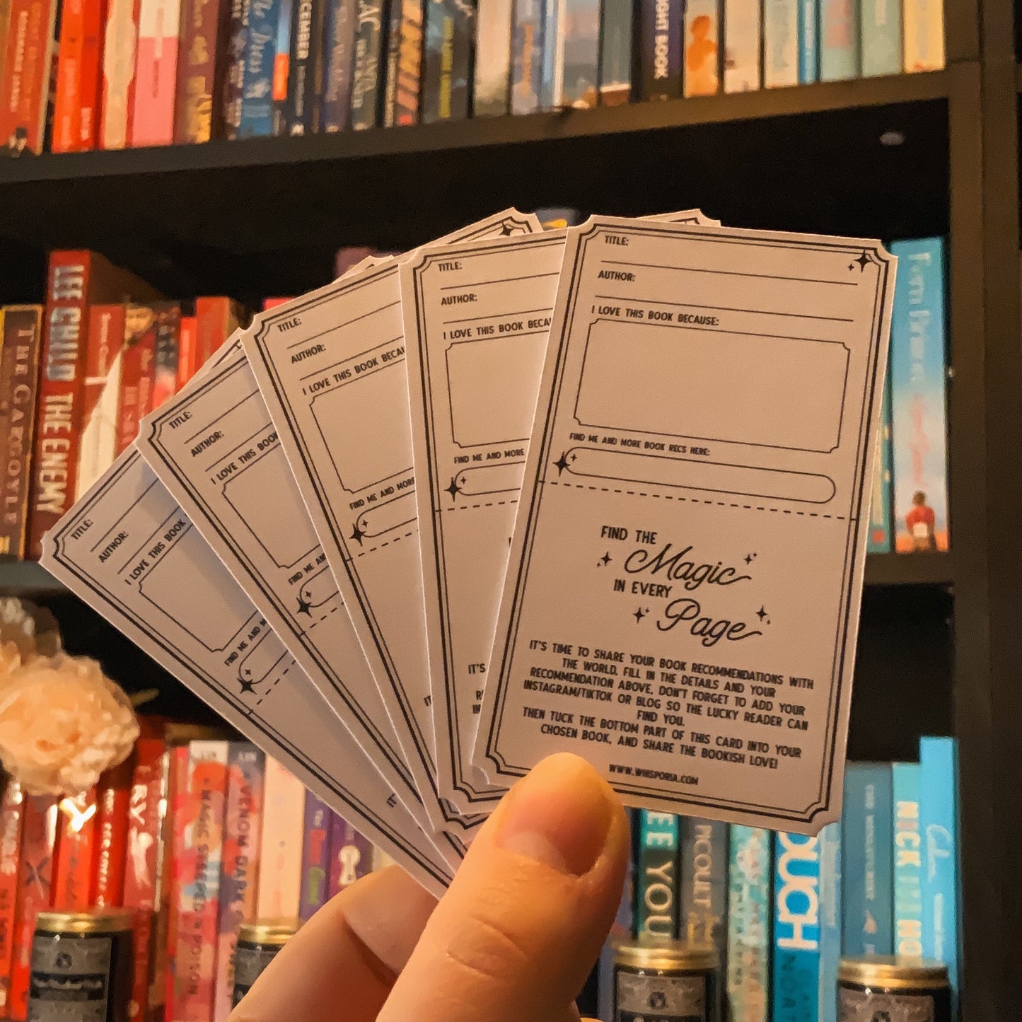 Book Recommendation Cards