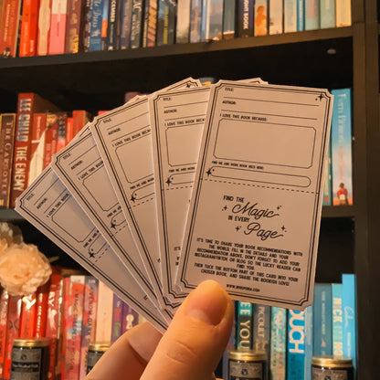 Book Recommendation Cards