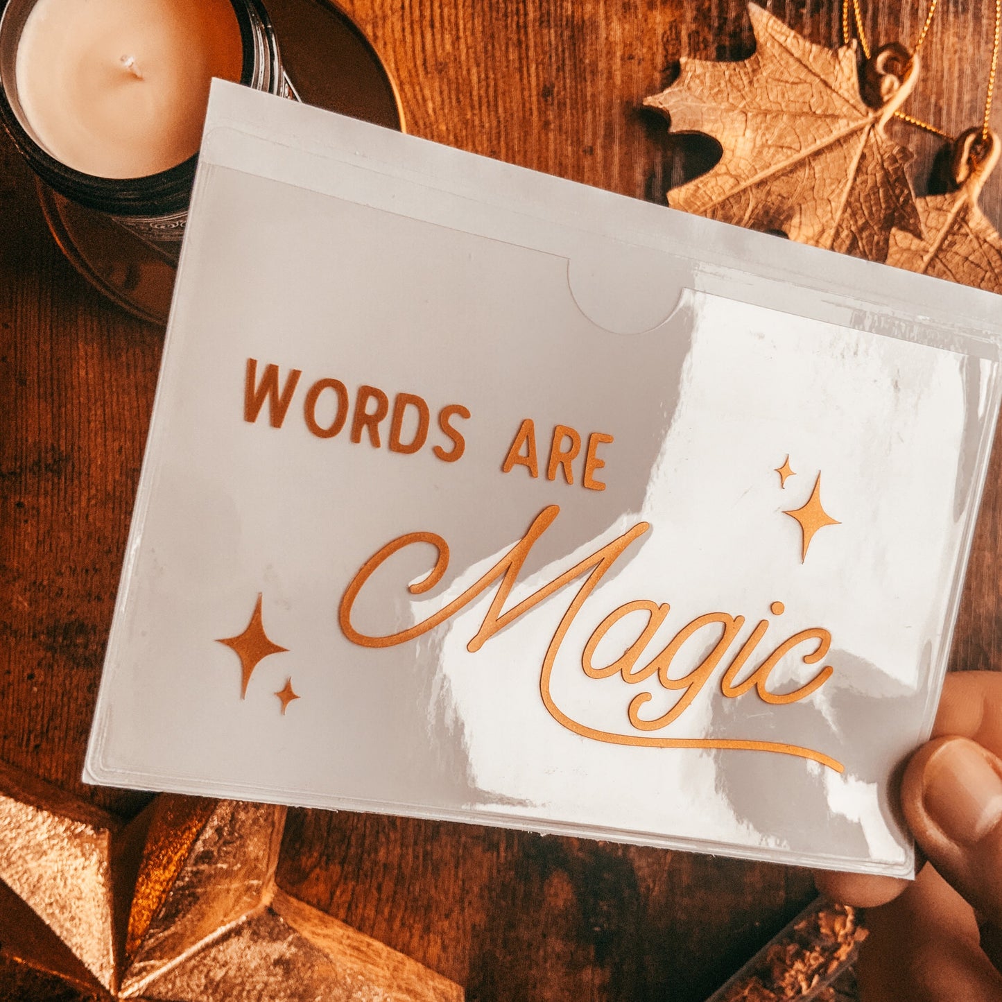 Words are Magic Large Sticker Pocket