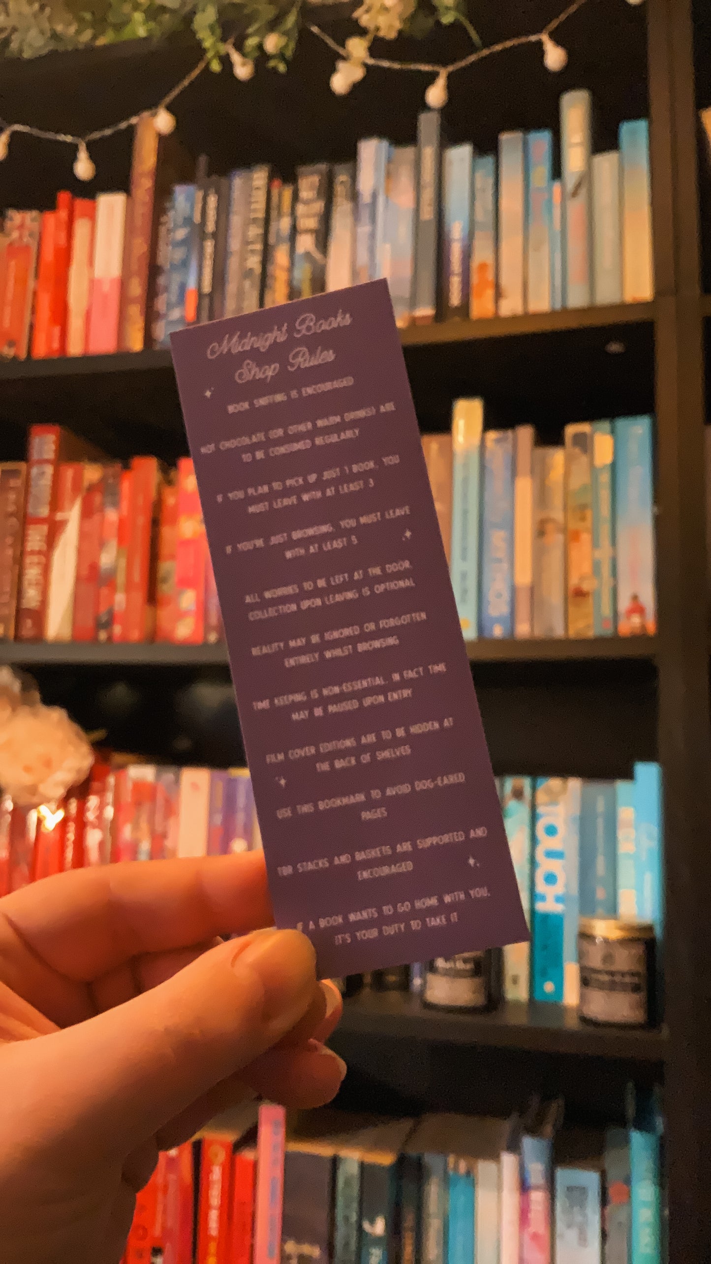 Midnight Books Rules Bookmark