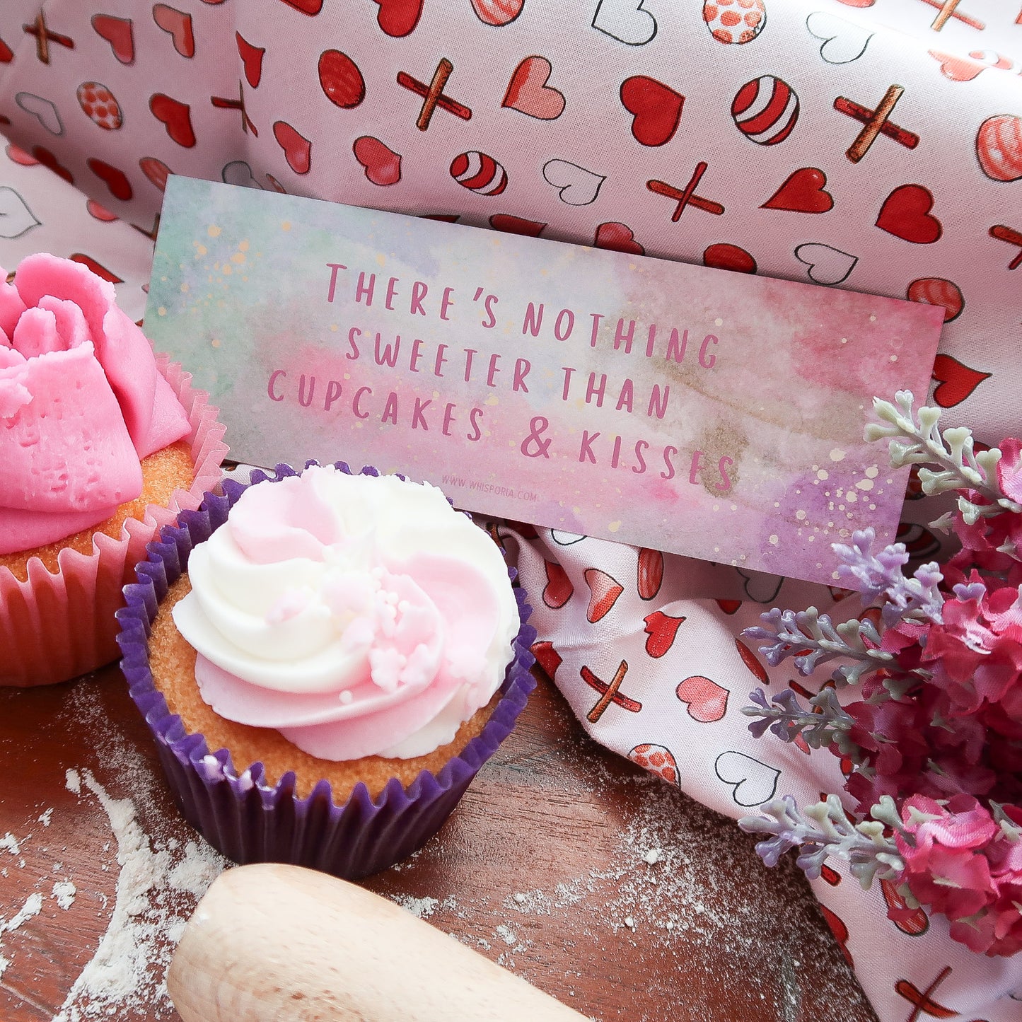 Cupcakes & Kisses Bookmark