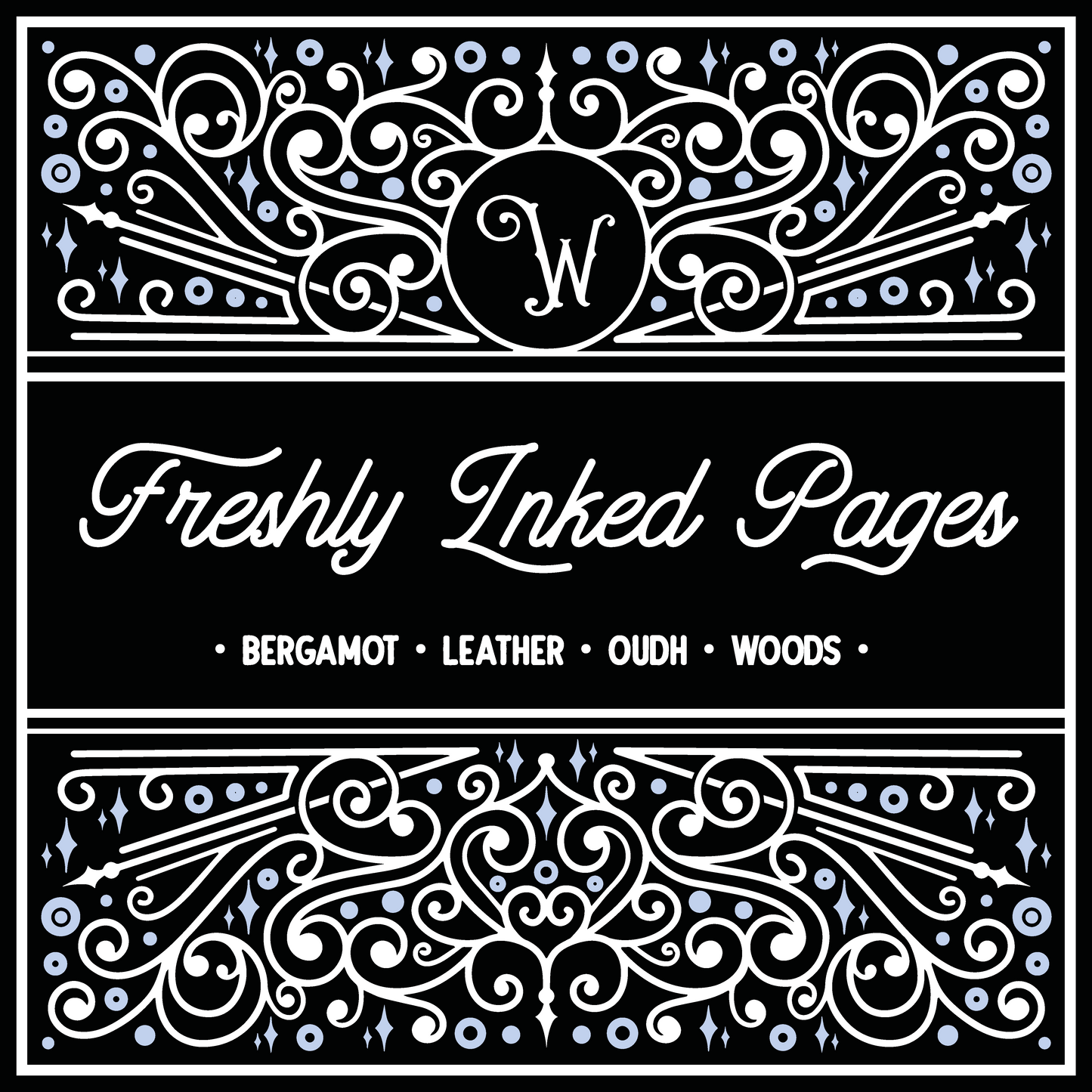 Freshly Inked Pages Candle - Leather & Oudh