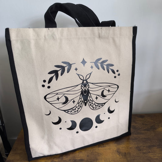 Moth and Moons Large Shopper Bag