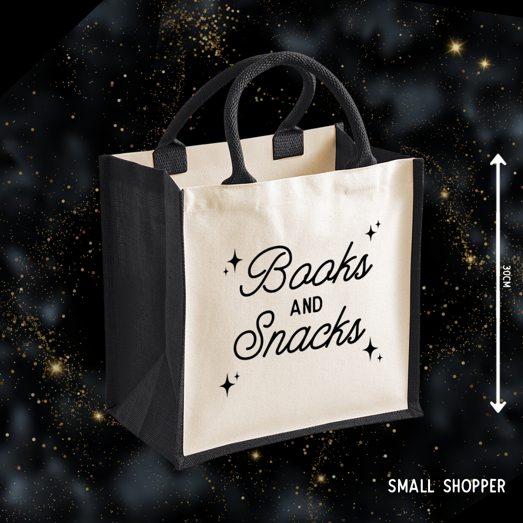 Books and Snacks Small Shopper Bag