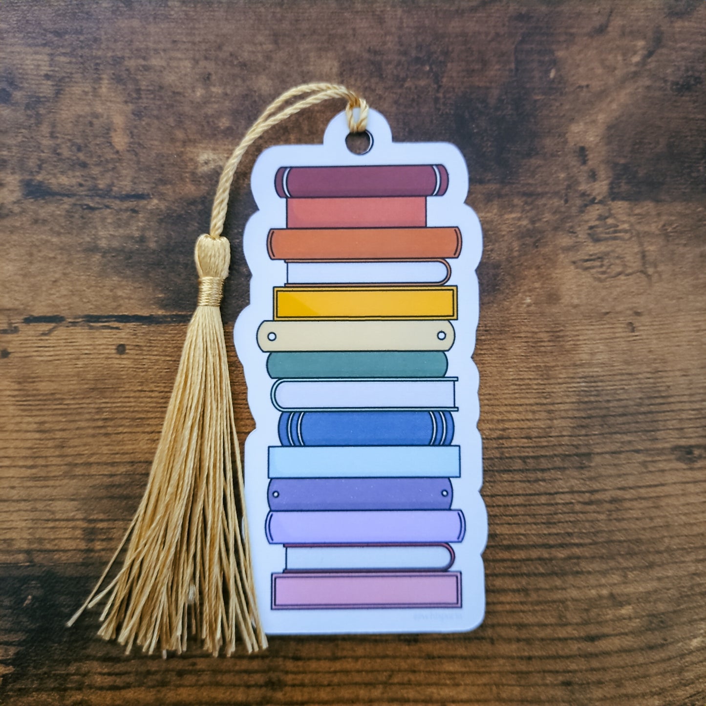 Rainbow Mini Book Stack Bookmark