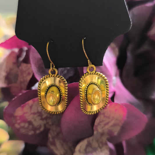 Gold Cowboy Earrings