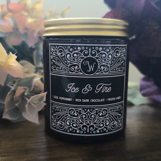 Ice & Fire - Peppermint & Dark Chocolate Candle