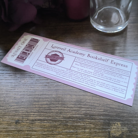Loreveil Academy Ticket Bookmark
