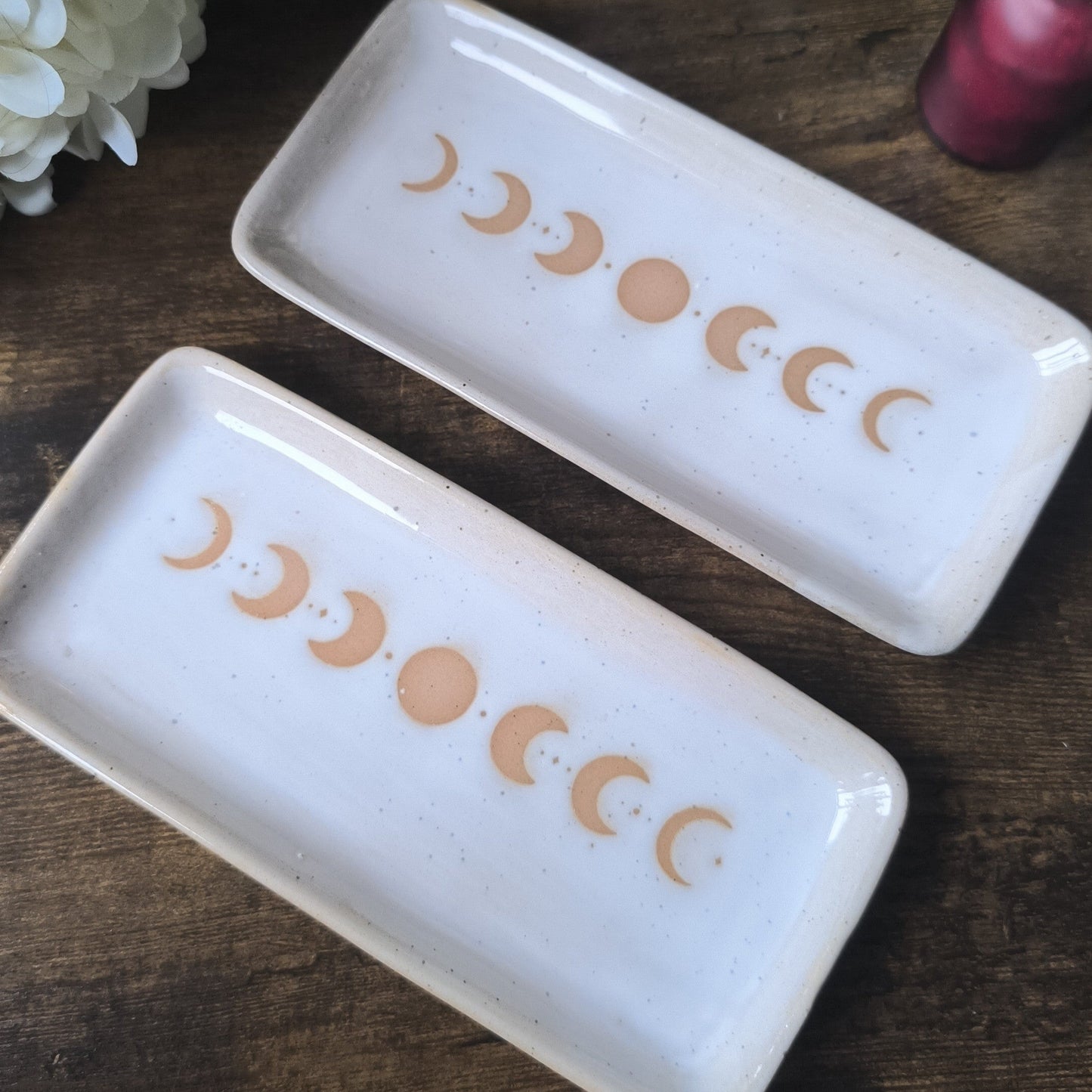 Moon Phase Ceramic Trinket Dish (Oops)