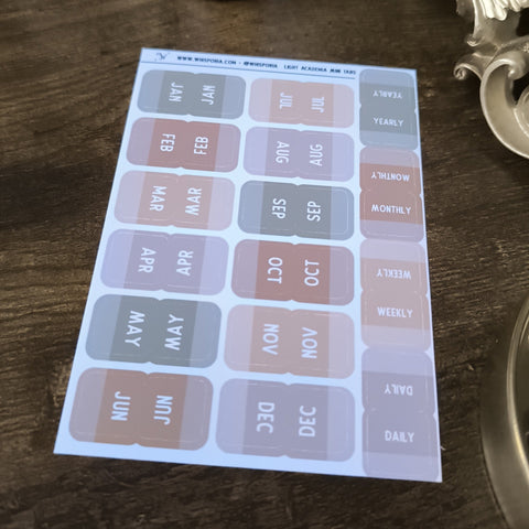 Light Academia Mini Tabs