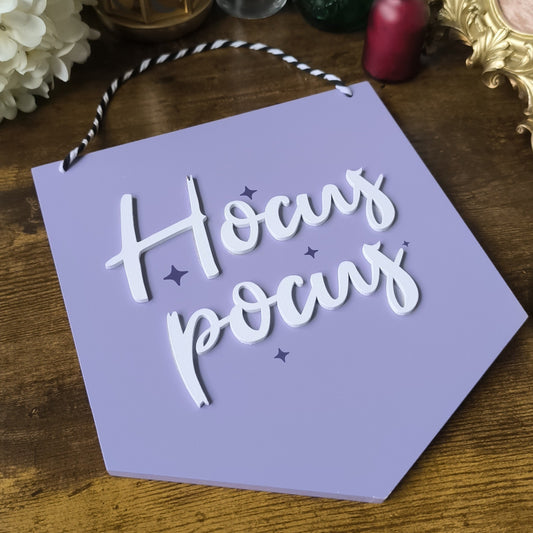 Hocus Pocus Lilac Pennant Flag Sign