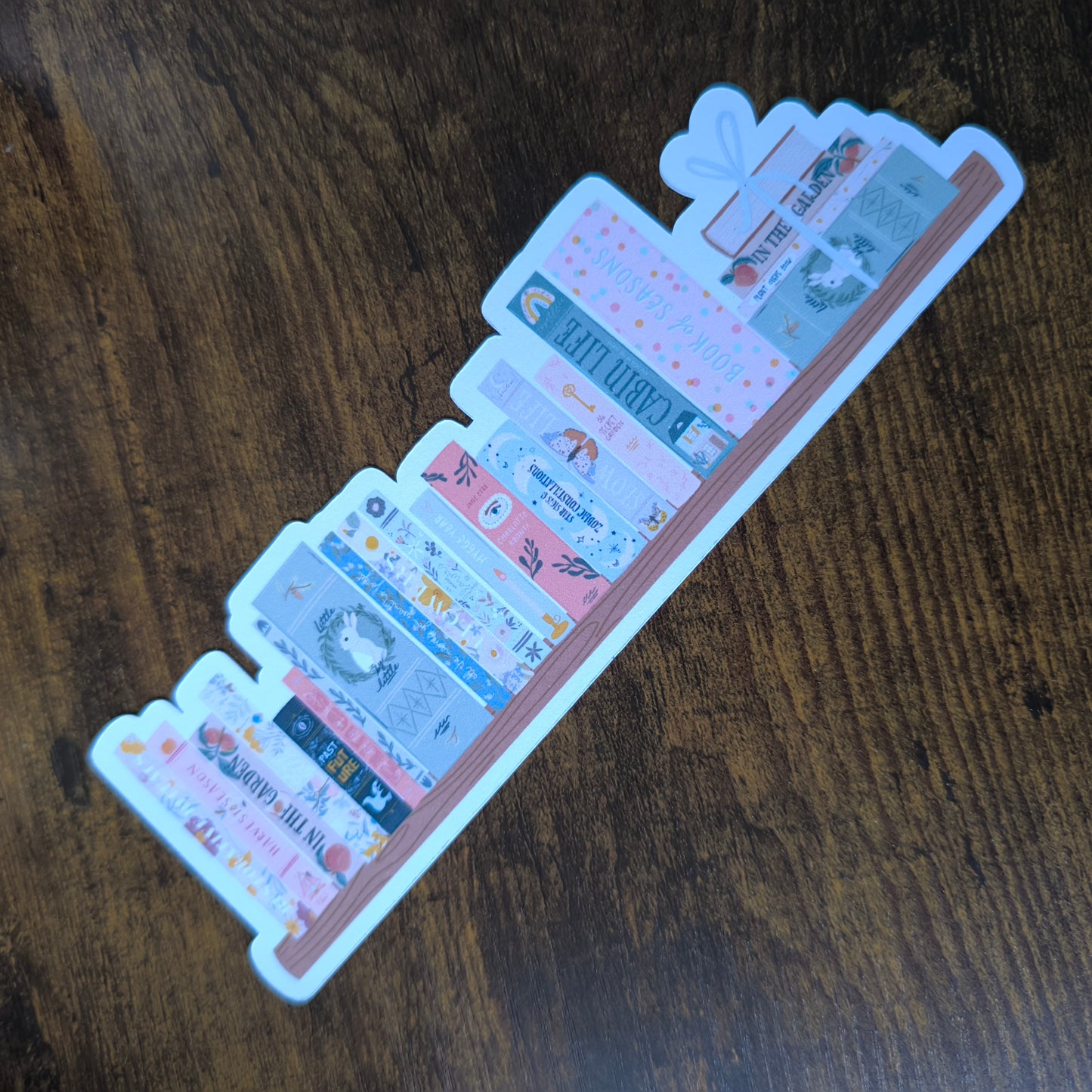 Floral Bookshelf Bookmark