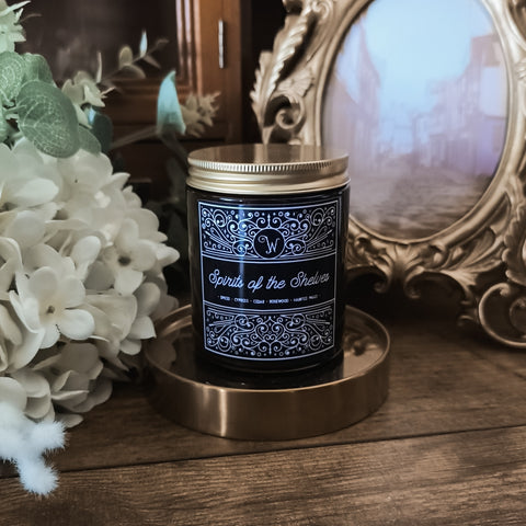 Spirits of the Shelves - Spices, Cypress, Cedar & Rosewood Soy Wax Candle (180ml)
