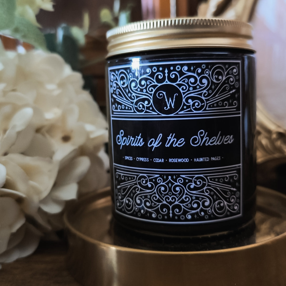 Spirits of the Shelves - Spices, Cypress, Cedar & Rosewood Soy Wax Candle (180ml)
