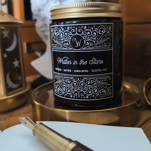 Written in the Stars - Patchouli, Saffron & Sandalwood Soy Wax Candle (180ml)