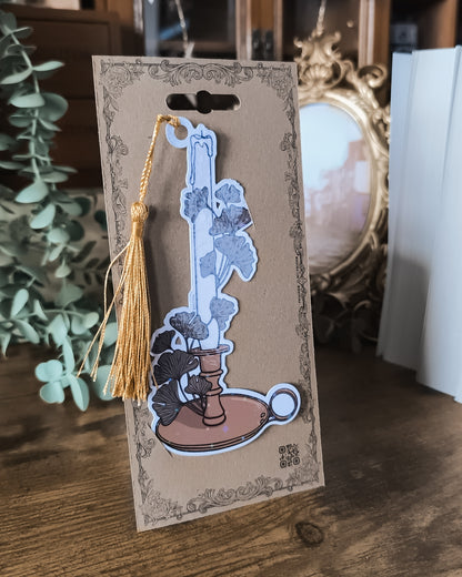 Ginkgo Biloba Candle Holo Sparkle Bookmark
