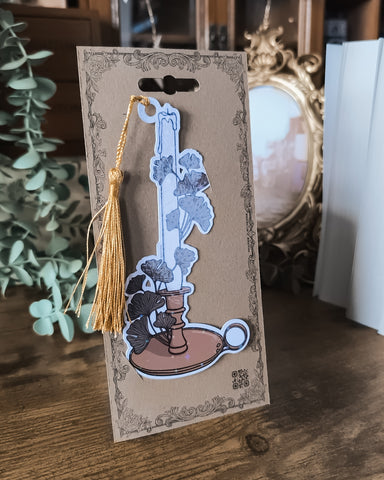 Ginkgo Biloba Candle Holo Sparkle Bookmark