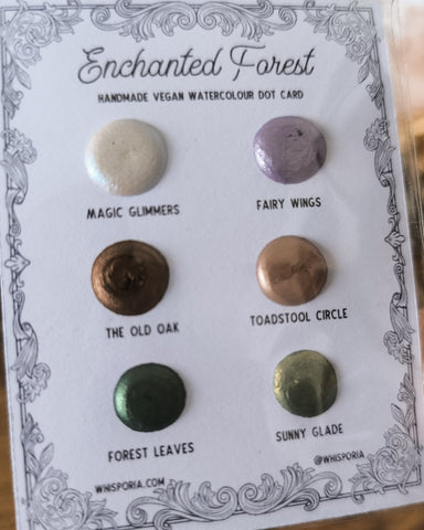 Enchanted Forest - Watercolour Dot Card Set (Vegan)