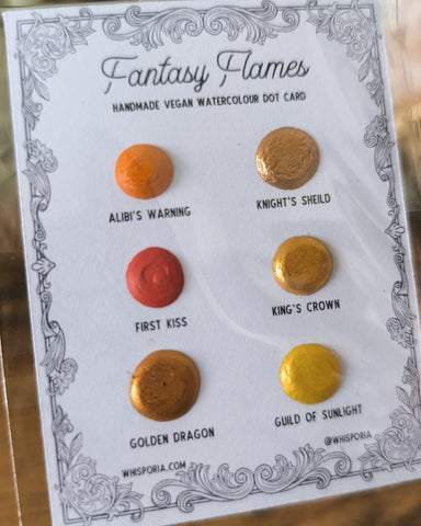 Fantasy Flames - Watercolour Dot Card Set (Vegan)