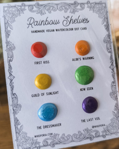 Rainbow Shelves - Watercolour Dot Card Set (Vegan)