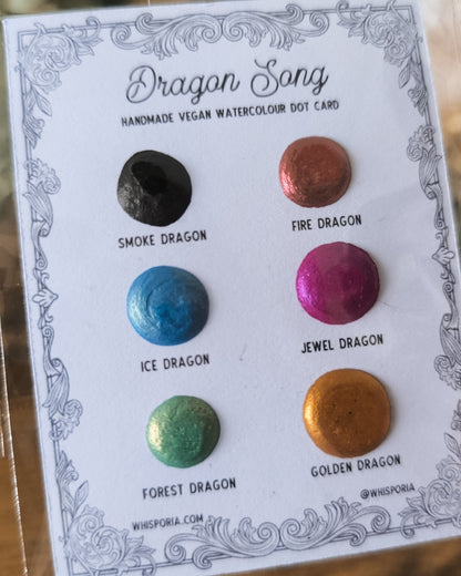 Dragon Song - Watercolour Dot Card Set (Vegan)