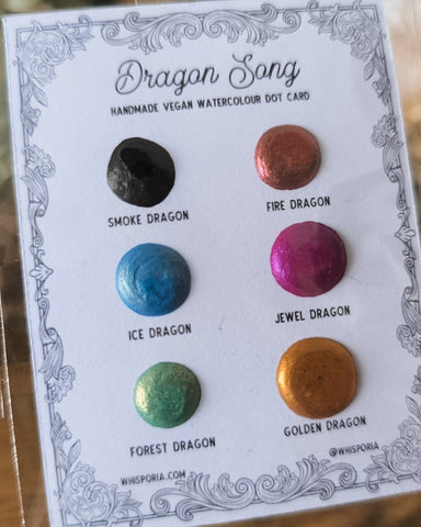 Dragon Song - Watercolour Dot Card Set (Vegan)