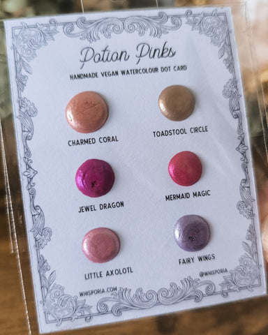 Potion Pinks - Watercolour Dot Card Set (Vegan)