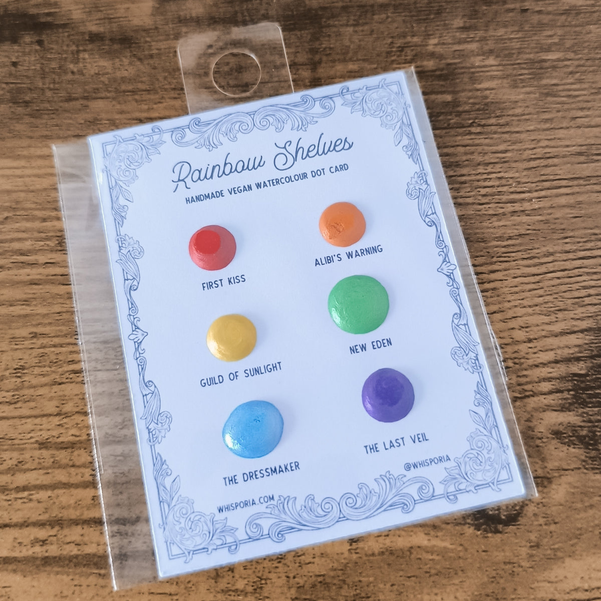 Rainbow Shelves - Watercolour Dot Card Set (Vegan)