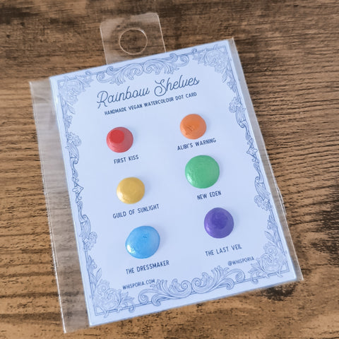 Rainbow Shelves - Watercolour Dot Card Set (Vegan)